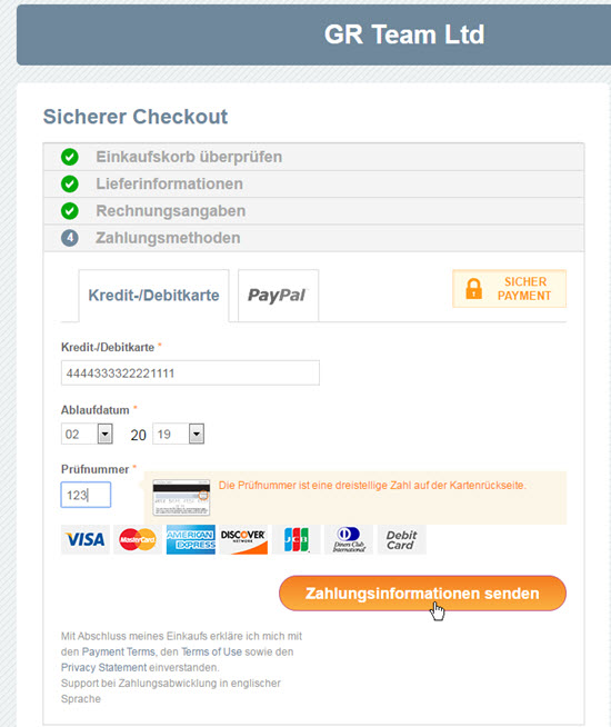 Change order currency