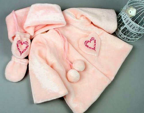 Heart machine embroidery for kids clothes