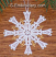 Freestanding lace Snowflake Crhristmas Tree ornament