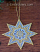 Christmas tree organza lace star ornament