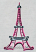 Eiffel Tower Machine embroidery design