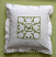 Wedding ring bearer pillow with floral cutwok lace decoration