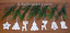 Battenberg lace Christmas tree ornaments