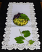Table runner with freestanding lace grapes border