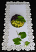 Table runner with freestanding lace grapes border
