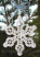 Freestanding Battenberg Lace Snowflake Christmas Tree Ornament