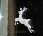Reindeer Freestanding lace Christmas window decoration