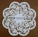Snowdrops freestanding lace doily