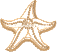 Sea star machine embroidery design