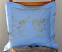 Pillow case with angels machine embroidery decoration