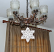 Battenberg lace star Christmas ornament