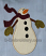 Snowman machine embroidery applique