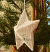 3D freestanding lace Christmas star ornament -side view