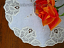 Rose freestanding lace and cutwork embroidery doily
