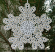 Snowflake Battenberg lace embroidery ornament No3