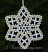 Christmas star Battenburg lace ornament embroidery design w. loop