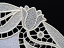 Tulips free standing lace doily machine embroidery design - close-up
