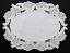 Free standing lace ellipse doily