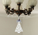 Large Christmas tree lace ornament