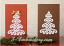 Greeting cards with Battenburg free standing lace Christmas tree