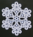 Battenberg lace snowflake ornament #4