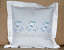 Pillow with cutwork machine embroidery - heart and butterflies