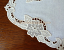 Free standing lace floral doily - detail
