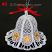 Freestanding Lace 3D Christmas bell #3