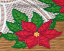 Freestanding Lace Poinsettia Doily Close-up Image