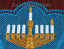 Hanukah Freestanding lace embroidery close-up image
