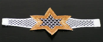 Star Freestanding Lace Napkin Ring