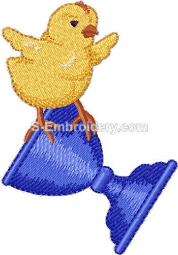 Easter Chicks Machine Embroidery Design #5