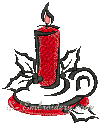 10010 Candle machine embroidery design