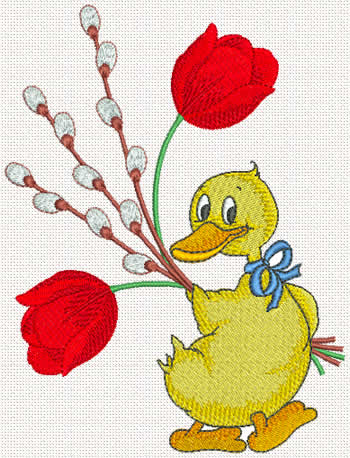 10218 Ducky machine embroidery