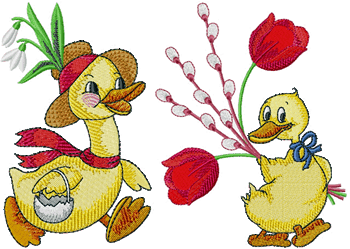10219 Ducky machine embroidery set