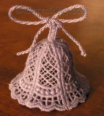 10247 3D free standing lace bell No2