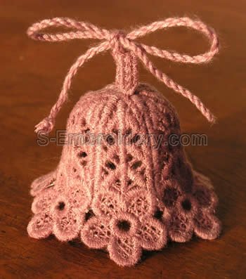 10254 3D Free standing lace Bell No8