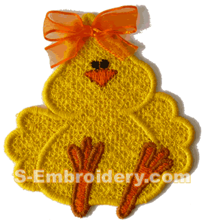 10336 Free standing lace Easter ornaments set