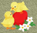 10110 Easter chicks embroidery design