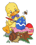 10111 Easter Ducky egg painter embroidery