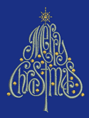 10166 Merry Christmas tree machine embroidery design