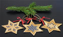10294 Free standing lace Christmas star ornaments