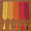 10363 Free standing lace crochet bookmarks