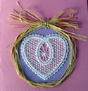 10445 Valentine Battenberg lace embroidery set