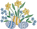10457 Easter eggs machine embroidery set
