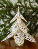 10475 Battenberg lace Christmas tree embroidery set