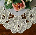 10517 Rose free standing lace doily