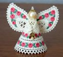 10636 Christmas angel 3D Battenburg lace ornament 