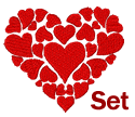 10073 Valentine heart embroidery set