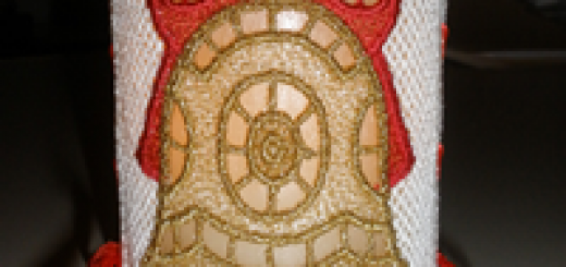 Free standing lace Light shade from S-Embroidery.com